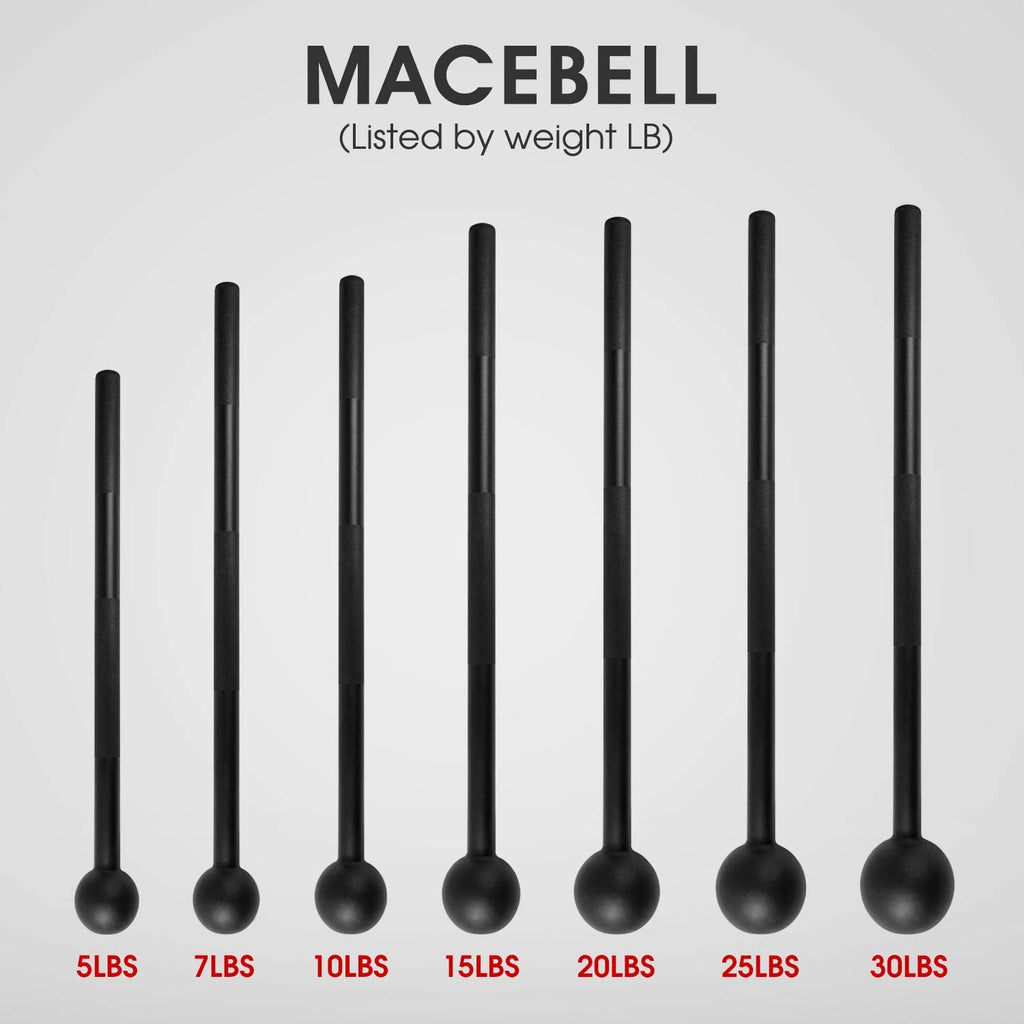 Steel Mace Bell for Comprehensive Strength Training - Full Body Workouts for Muscles, Shoulders, Grips, and Forearms - Available in 5 to 30 LB for Both Men and Women