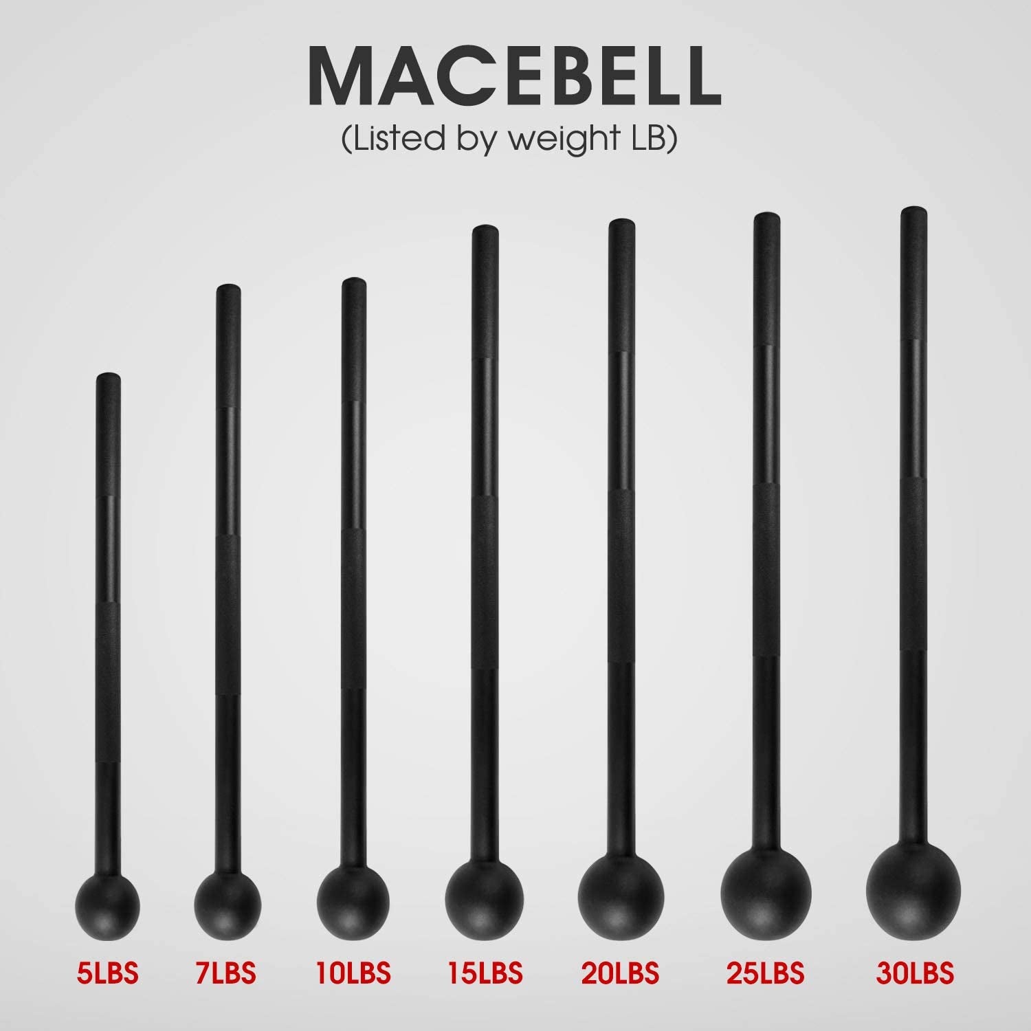 Steel Mace Bell for Comprehensive Strength Training - Full Body Workouts for Muscles, Shoulders, Grips, and Forearms - Available in 5 to 30 LB for Both Men and Women