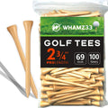 Professional 2 3/4 Inch Wooden Golf Tees - Pack of 100