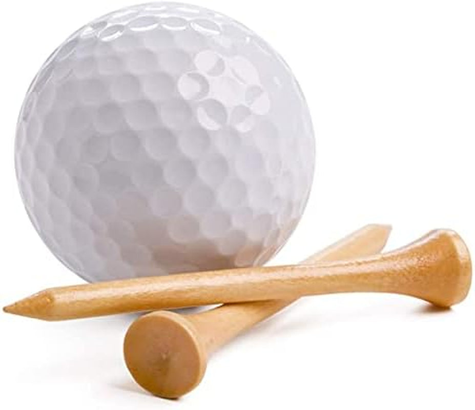 Professional 2 3/4 Inch Wooden Golf Tees - Pack of 100