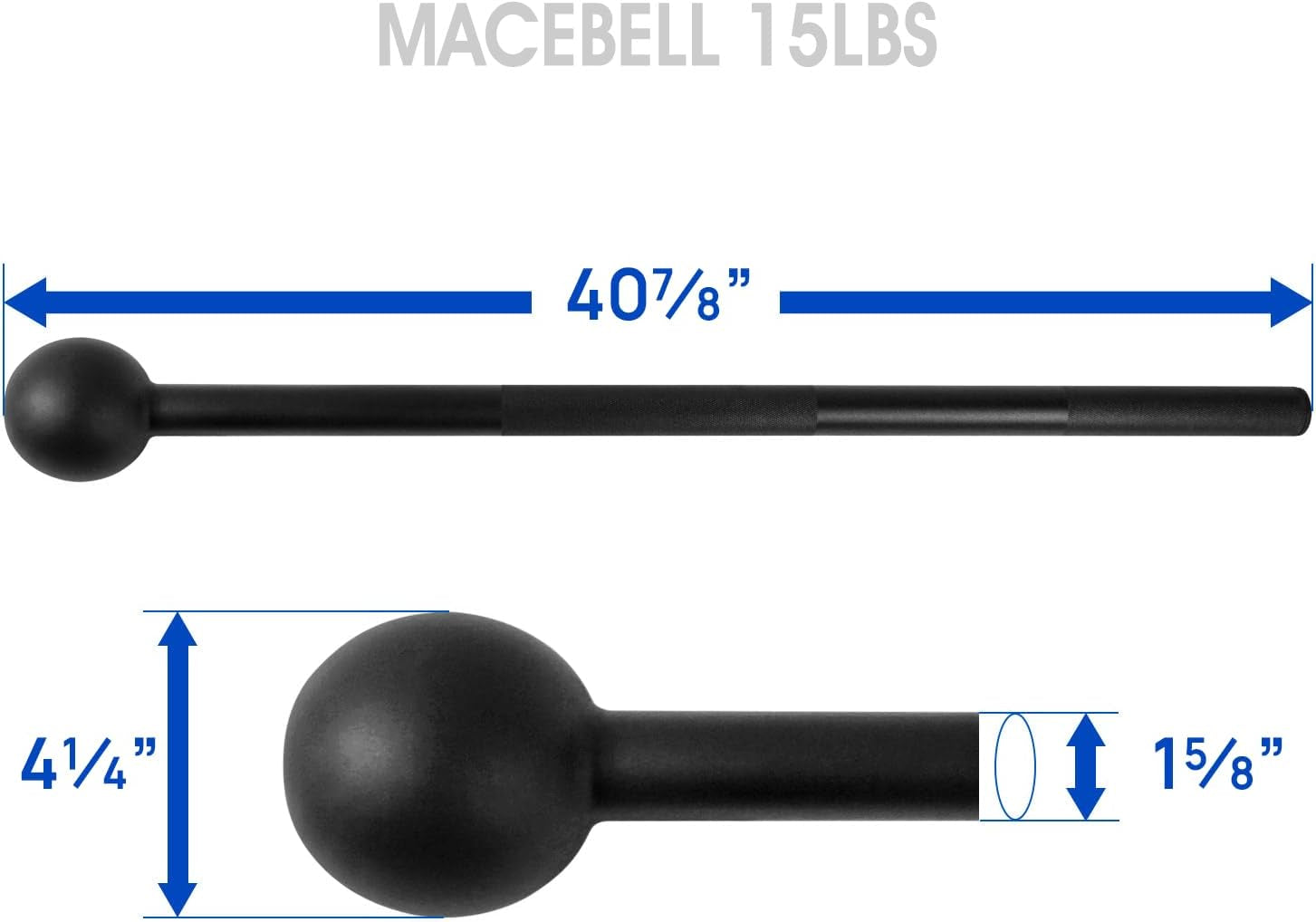 Steel Mace Bell for Comprehensive Strength Training - Full Body Workouts for Muscles, Shoulders, Grips, and Forearms - Available in 5 to 30 LB for Both Men and Women