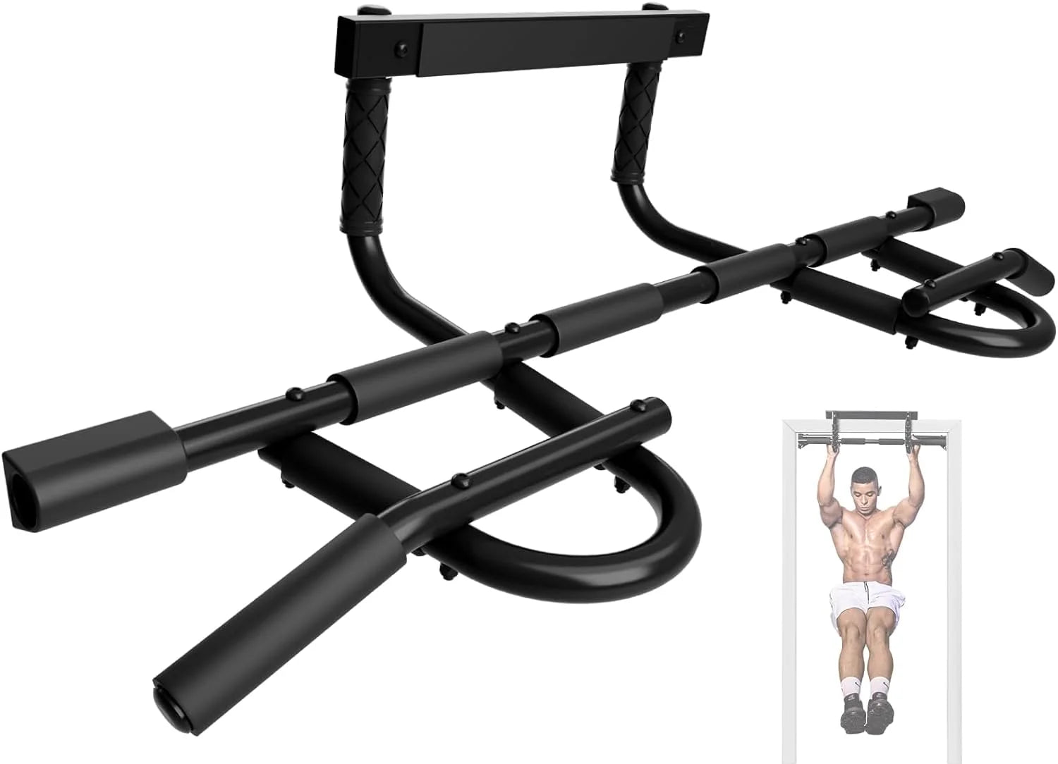 Professional Doorway Pull-Up Bar with Heavy-Duty Construction and Multi-Grip Options