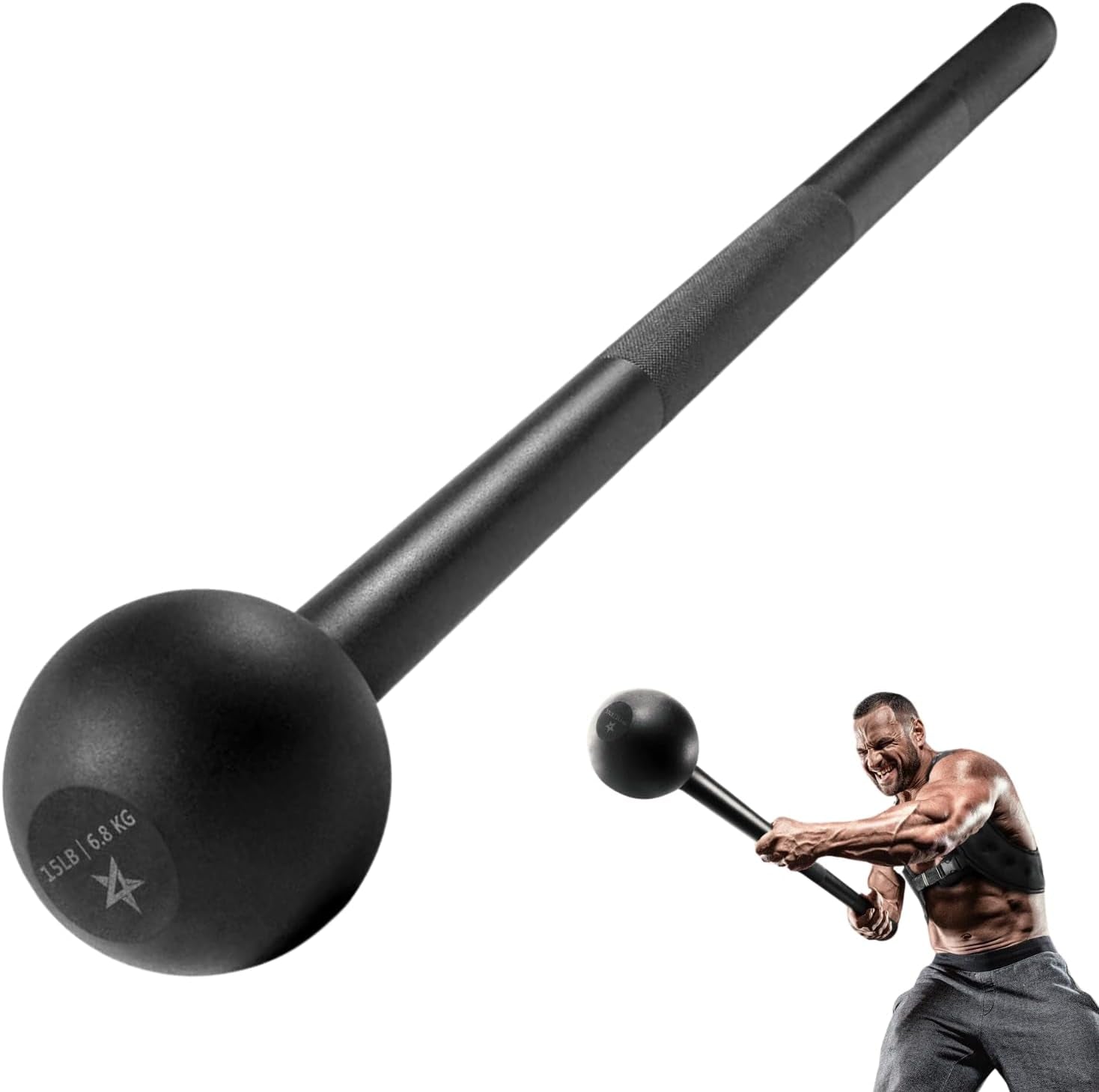 Steel Mace Bell for Comprehensive Strength Training - Full Body Workouts for Muscles, Shoulders, Grips, and Forearms - Available in 5 to 30 LB for Both Men and Women