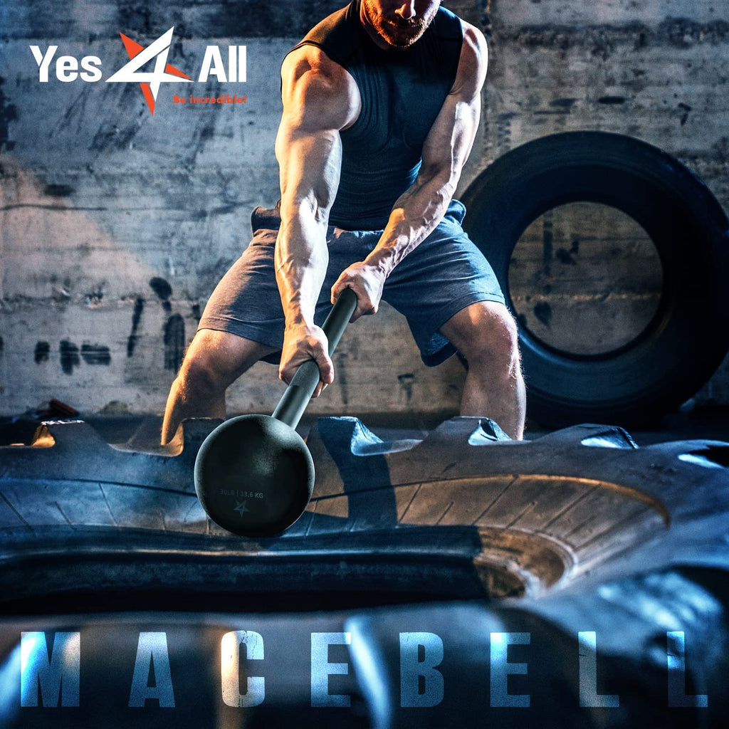 Steel Mace Bell for Comprehensive Strength Training - Full Body Workouts for Muscles, Shoulders, Grips, and Forearms - Available in 5 to 30 LB for Both Men and Women