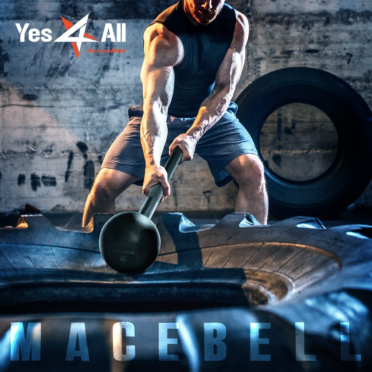 Steel Mace Bell for Comprehensive Strength Training - Full Body Workouts for Muscles, Shoulders, Grips, and Forearms - Available in 5 to 30 LB for Both Men and Women