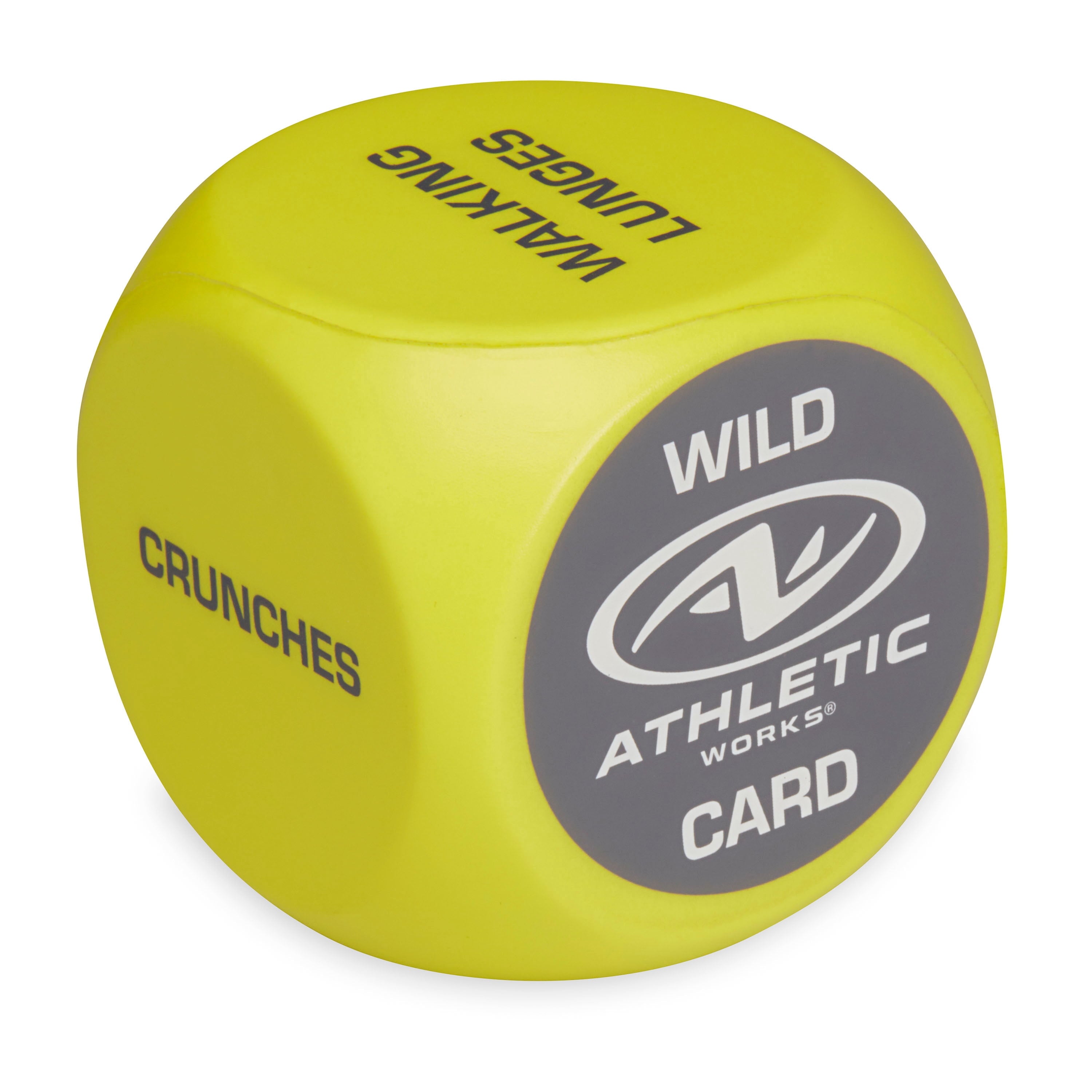 6-Sided Foam Exercise Workout Dice, Yellow, Set of 2, Suitable for Adults Ages 18 and Up